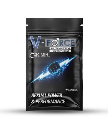 V-Force 20 Pills 100mg - Boosted Stamina & Performance for Men - Stronger Harder & Enhanced Firmness - Natural Male Food & Herbal Supplement for Prolonged Results 20 count (Pack of 1)