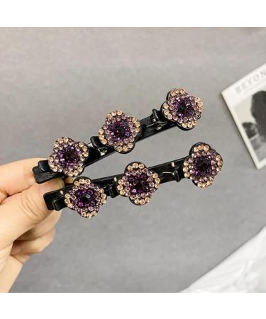 2024 New Sparkling Crystal Stone Braided Hair Clips Mini Waterproof Rhinestone Hair Clips Braided Hair Clips Multi Clip Hair Barrette and Hair Braid Clips for Women and Girls (4pcs-b) - Buy Online on GoSupps.com