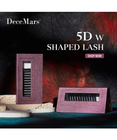 DeceMars 5D W Shaped Eyelash Extension | 8-14 Mix Black-C | 0.07mm Thickness - Buy Online on GoSupps.com