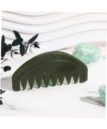 Fomiyes 3-Pc Portable Jade Comb Set | Natural Jade Massage & Relaxation Tool | Scalp Scraper & Hairbrush - Buy Online on GoSupps.com