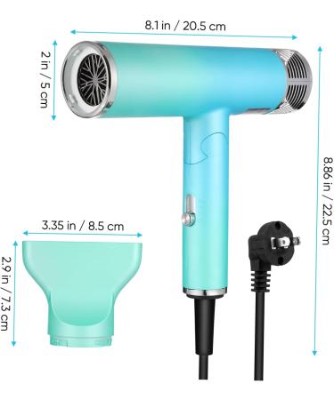 Healeved Foldable Hair Dryer Hair Dryers for Women Travel Hairdryer Foldable Hair Care Shell Material - Buy Online on GoSupps.com