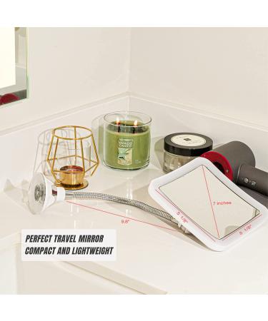 SunplusTrade LED Makeup Mirror with Magnification - Portable Cordless Design for Home and Travel | Flexible Gooseneck for Easy Positioning - Buy Online on GoSupps.com