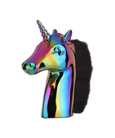 Nail dust brush soft nail dust galvanized cleaning brush nail art dust powder removal brushes multifunctional nail dust brush animal-shaped nail brush (black)