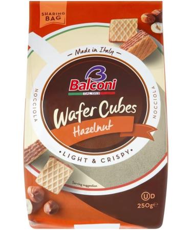 Italian Wafer Bundle with Balconi Hazelnut Creme Italian Wafer Cubes 250g and Cocoa Creme Italian Wafer Cubes 250g (2 Pack) - Buy Online on GoSupps.com