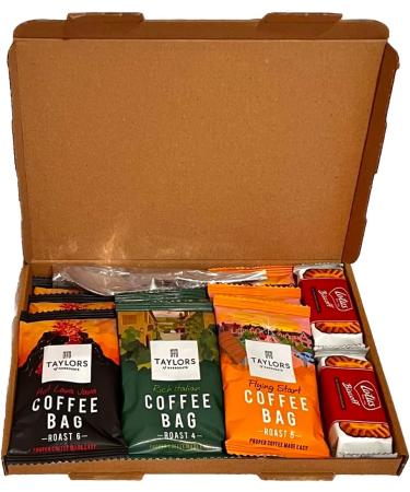 9 Taylors Coffee Sachets Stainless Spoon and 6 Lotus Biscoff with Belgian Chocolate Postable GiftBox Sweet Hamper - Buy Online on GoSupps.com