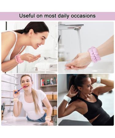 Shintop 8 Pieces Face Wash Bracelets - Purple White Lotus Pink & Adzuki Red | International Shipping Available - Buy Online on GoSupps.com
