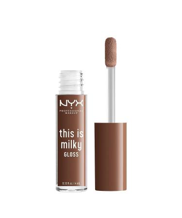 Nyx Professional Makeup Milky Gloss - Vegan Lip Gloss for 12 Hour Hydration in Milk The Coco (Chocolate Brown) - Buy Online on GoSupps.com