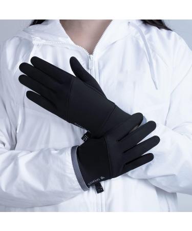Anqier Touchscreen Gloves for Men & Women - Windproof Thermal Softshell Cycling Jogging & Skiing - Black - Buy Online on GoSupps.com
