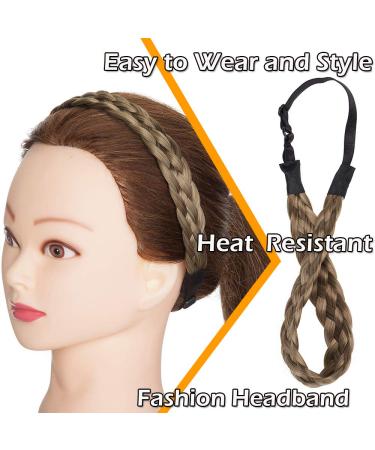 Silk-Co Women s 5-Strand Blond Braided Hair Band | Elastic Vintage Headband for Weddings & Girls | 2.5cm Wide Braids Extensions - Buy Online on GoSupps.com