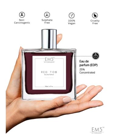 EM5 Red Tob | Unisex Perfume | EDP Spray for Men & Women | Strong and Long Lasting Fragrance | Spicy Tobacco Woody | Gift for Him/Her - Buy Online on GoSupps.com