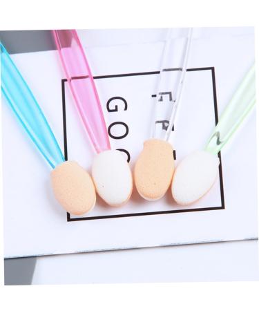 SOESFOUFU 50pcs Two-color Eyeshadow Brush Professional Eyeshadow Accessories Concealer Latex Head White - Buy Online on GoSupps.com