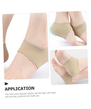 Shop Healeved Heel Socks - Women's Sports Heel Braces & Protective Covers | Slip-On Sneakers Heel Sole Protectors - Khaki - Buy Online on GoSupps.com