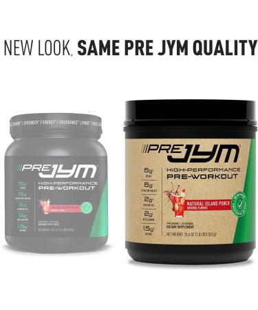 JYM Pre Workout Powder - BCAAs, Creatine HCI, Citrulline Malate & More | Island Punch Flavor - Buy Online on GoSupps.com