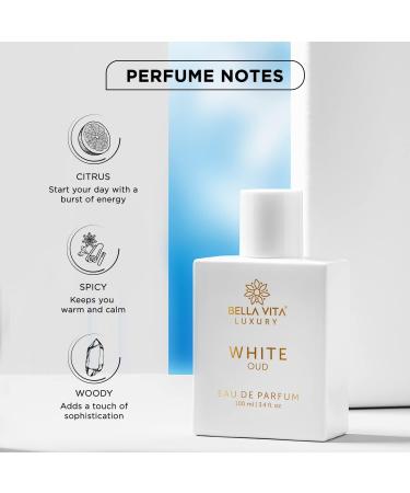 White Oud Luxury Eau De Parfum Unisex Perfume Orange Fressia & Tobacco Woody Long Lasting EDP Fragrance Scent Spray 100 ML 3.38 Floz - Buy Online on GoSupps.com