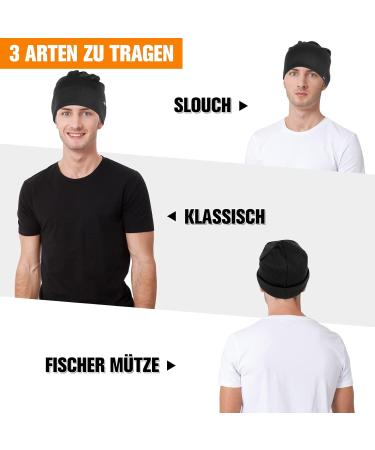 Hasagei Unisex Slouch Beanie Hat - Soft Cotton Chemo Hat for Men & Women - Classic Lightweight Spring & Winter Black Jersey - Buy Online on GoSupps.com