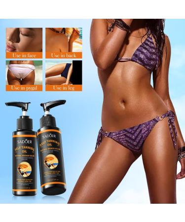 Moisturizing Tanning Oil - Hydrating Tan Enhancer Quick Drying Body Oil for a Natural Copper Glow | 3.52 oz/100 mL - Buy Online on GoSupps.com