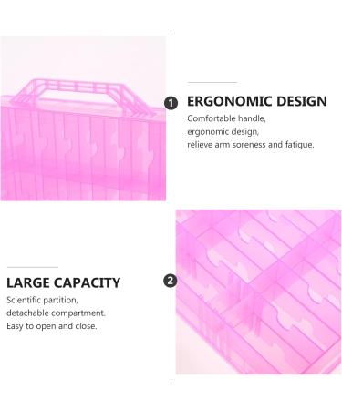 FRCOLOR 1pc Nail Polish Storage Box Nail Organizers and Storage Portable Jewelry Organizer Beads Storage Organizer Drawer Jewelry Organizer Clear Makeup Drawer Car Cosmetic Travel Plastic Pnik - Buy Online on GoSupps.com