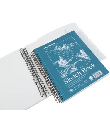 Bachmore Sketchpad 9X12 Inch | 100 Sheets Sketch Book for Artists | Spiral Bound | Marker, Ink, Colored Pencil, Acrylic Paint, Charcoal - Buy Online on GoSupps.com