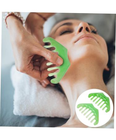 Beavorty 4-Piece Massage Comb Set - Jade Scratching Tools for Enhanced Circulation & Relaxation - Buy Online on GoSupps.com
