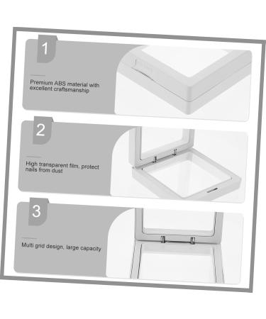 WOFASHPURET Acrylic Nail Tips Display Organizer Jewelry Display Stand 7x7cm White - Buy Online on GoSupps.com