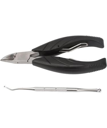 Professional Podiatrist Toenail Clippers with Fine Steel Nail Remover Curved Design for Healthy Toenails Removes Dirt Easily - Buy Online on GoSupps.com