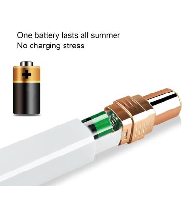 Face and Eyebrow Hair Trimmer - High-Tech Battery Operated Hair Removal | Travel-Friendly (White - Buy Online on GoSupps.com