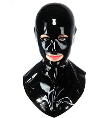 Buy Unisex Latex Rubber Executioner Mask - Black with Eye Nose & Mouth Holes | International Shipping - Buy Online on GoSupps.com