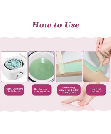 Mini Wax Heater with Clear Lid | Fast Melting ABS Material | High Safety for Hair Removal | EU Plug Best International Shipping - Buy Online on GoSupps.com