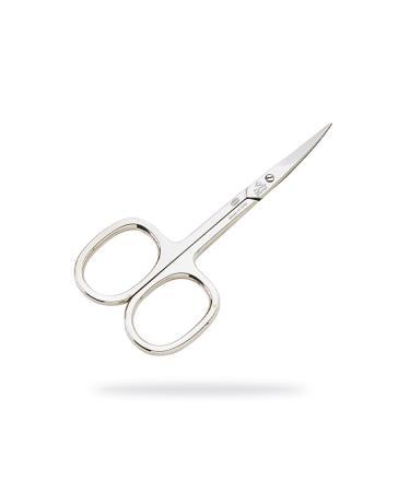 Classica 3.5 inch Fully Left Hand Curved Traditional Carbon Steel Nickel Plated Cuticle Scissors