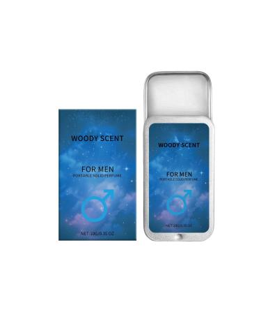 Men's Fresh Solid Perfume Luxury Unisex Perfumes Portable Perfume Long Lasting Fragrance Ideal Men Perfumes for Special Occasions & Daily Elegance Valentines Day Gifts 0.96 Ounce (Pack of 1) Blue