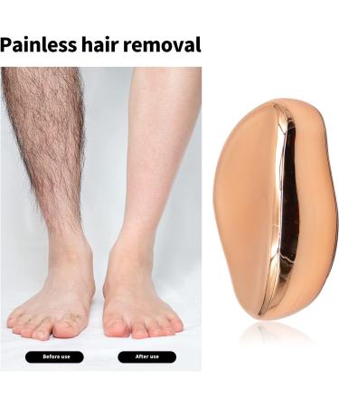 CMLY Hair Eraser for Women - Painless Magic Crystal Hair Remover - Reusable & Washable - Portable Hair Removal Stone for Arms, Back & Legs (Gold) - Buy Online on GoSupps.com