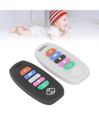 2pcs Safe Grade Silicone Baby Teething Toy | Remote Control Shape Soother Toy | Soothing Teething Toy - Buy Online on GoSupps.com