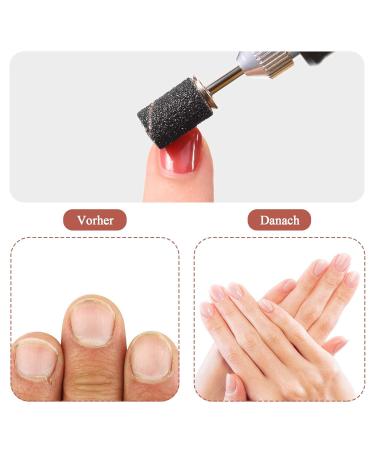 Luckaide 210-Piece Nail Grinder Set - 80/120/180 Grit Grinding Sleeves & Attachments with Storage Box for Perfect Manicure & Pedicure - Buy Online on GoSupps.com