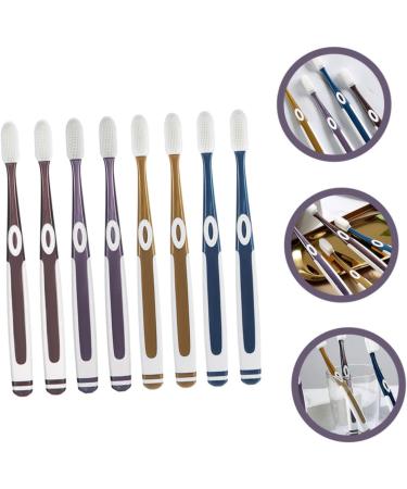 Beavorty 8-Piece Nano Toothbrush Set - Medium-Sized Ergonomic Wear-Resistant Hard Bristles for Adults | Best Teeth Accessories for Optimal Oral Care - Buy Online on GoSupps.com