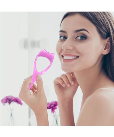 Mascara Guard For Eyelashes Eyelash Guard Reusable Mascara Guard Tool Eyelash Comb Handheld Mascara Guard Eyelashes Tool for Beginners Upper And Lower Eyelashes Hot Pink - Buy Online on GoSupps.com