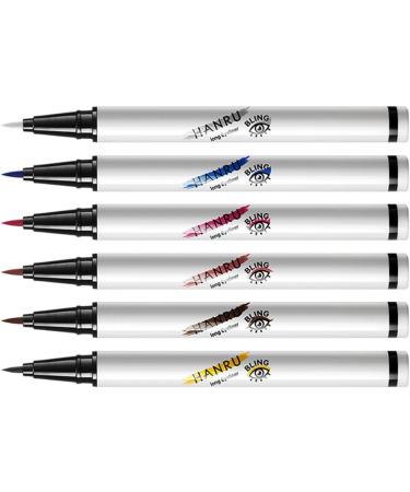 Didiseaon 18 pcs Rainbow White Dry for Long Pigmented Pencil Pen Eyeliner Liner Lasting S Neon Supplies Women - Buy Online on GoSupps.com