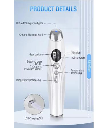 Eye Lift Wand - Chargeable Eye Massager for Dark Circles Puffiness & Fine Lines | Sculpting Facial Device - Buy Online on GoSupps.com