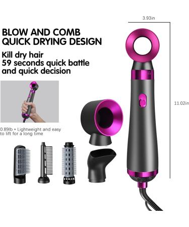 5 in 1 Hair Blower Brush - Detachable Hot Tools Hairdryer with Negative Ion Technology for Curling & Straightening - International Shipping Available - Buy Online on GoSupps.com