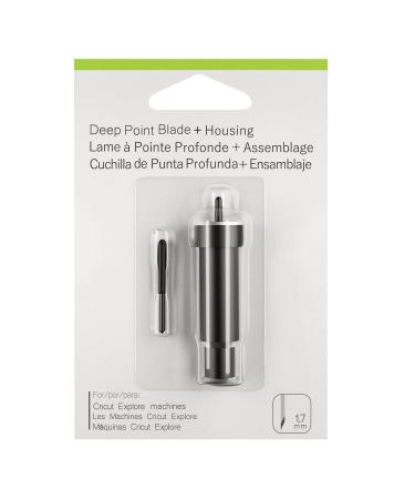 Explore Black Deep Cut Housing + Replacement DeepCut Blade Suitable for Cricut Explore Cutting Machines(Explore Air one, Explore Air /Air 2, Explore Air 3) / Cricut Maker/Maker 3 Cutting Machines