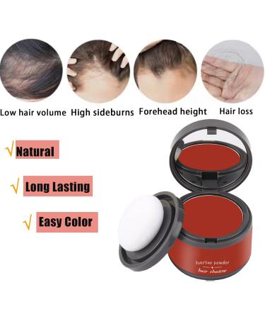 Hairline Shadow Powder Lightweight Hairline Powder Red Hairline Contouring Shadow Powder Waterproof Instant Hairline Powder Quick Cover Root Touch Up Thinning Hair Hair Root Dye For Men & Women - Buy Online on GoSupps.com