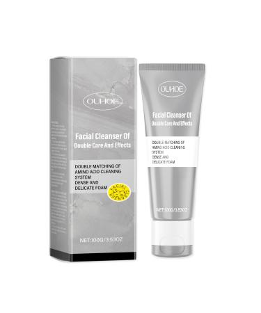 JOYVOIDX Amino Acid Facial Cleanser Gentle Daily Cleanser with Coconut & Soy Amino Acids Dense Foam for Deep Cleansing Hydrating & Balancing Formula for All Skin Types 3.53 Oz