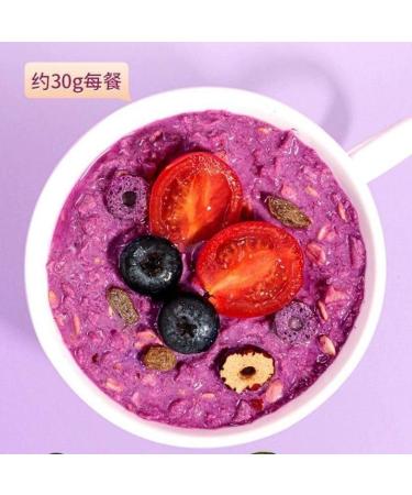 Purple potato konjac Congee 600g/can Instant Lotus Root Starch Soup food replacement Breakfast porridge Sweet potato red date chia powder Nutritious and Healthy oatmeal cereals Chinese snack (5can) - Buy Online on GoSupps.com