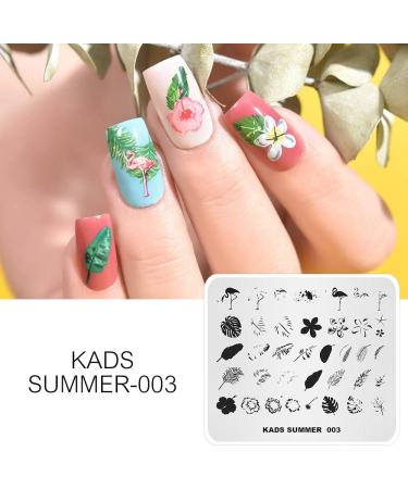 KADS Nail Art Stamping plate Nail Template Nail Art Design Tool Nail DIY Design Image Plate (SU003) - Buy Online on GoSupps.com