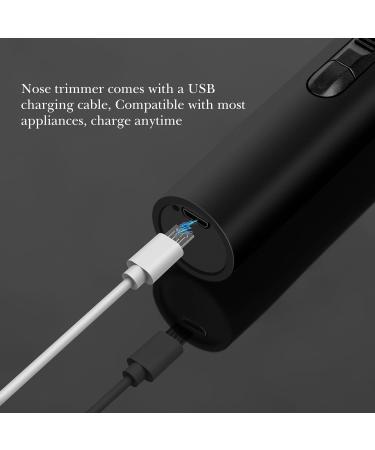 Linkidea Men's Electric Ear and Nose Hair Trimmer - 360 Rounded Blade Safe Hair Removal USB Portable Charging (Black - Buy Online on GoSupps.com