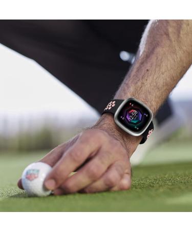 4 Pack Maledan Sport Bands for Fitbit Versa 3/Sense 2, Soft Wristband Replacement Accessories in Pink/Black Plum/Gray Teal/Coal Black - S 5.5-7 - Buy Online on GoSupps.com