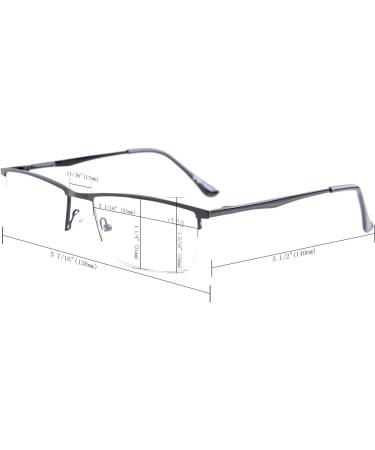 CessBlu 3 Pairs Half-Rim Reading Glasses for Men & Women - Stylish Comfortable 4.0 Magnification Eyewear Set - Buy Online on GoSupps.com