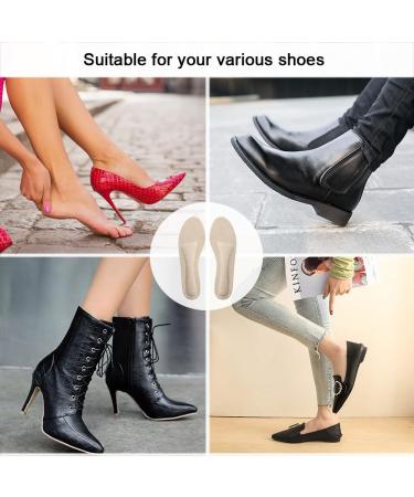 2 Pairs High Heel Inserts for Women - Adhesive Pigskin Cushion Insoles for Pain Relief & Arch Support - Anti-Slip for Sandals Flats & Dress Shoes - Breathable & Odorless (US 5-7 - Buy Online on GoSupps.com