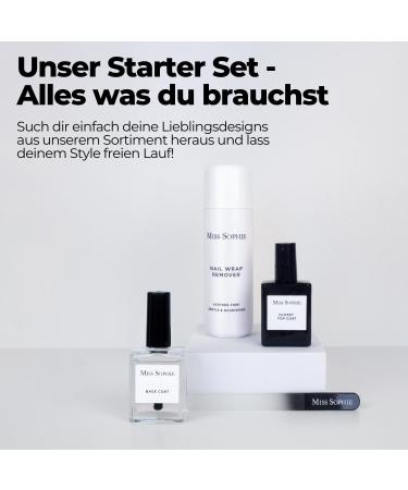 Miss Sophie Nail Wrap Remover | Acetone-Free Nail Polish Remover | Milder Fast Results | Strengthens Nails with Almond Oil & Aloe Vera | Premium Quality International Shipping - Buy Online on GoSupps.com