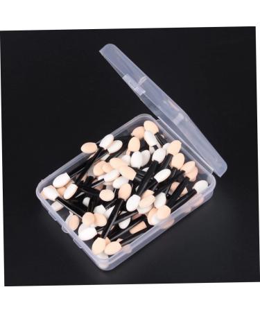 PLAFOPE 50 Pcs Eyeshadow Eyeliner Brushes Sponge Applicator Double Head Eyeshadow Brushes Size 1 Black - Buy Online on GoSupps.com