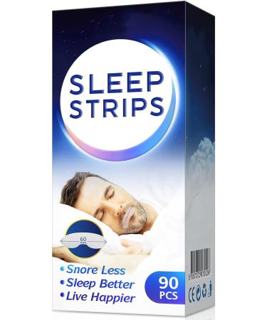 Mouth Tape for Sleeping 90Pcs - Gentle Sleep Strips for Improved Snoring and Better Nose Breathing - Lip Type - Buy Online on GoSupps.com
